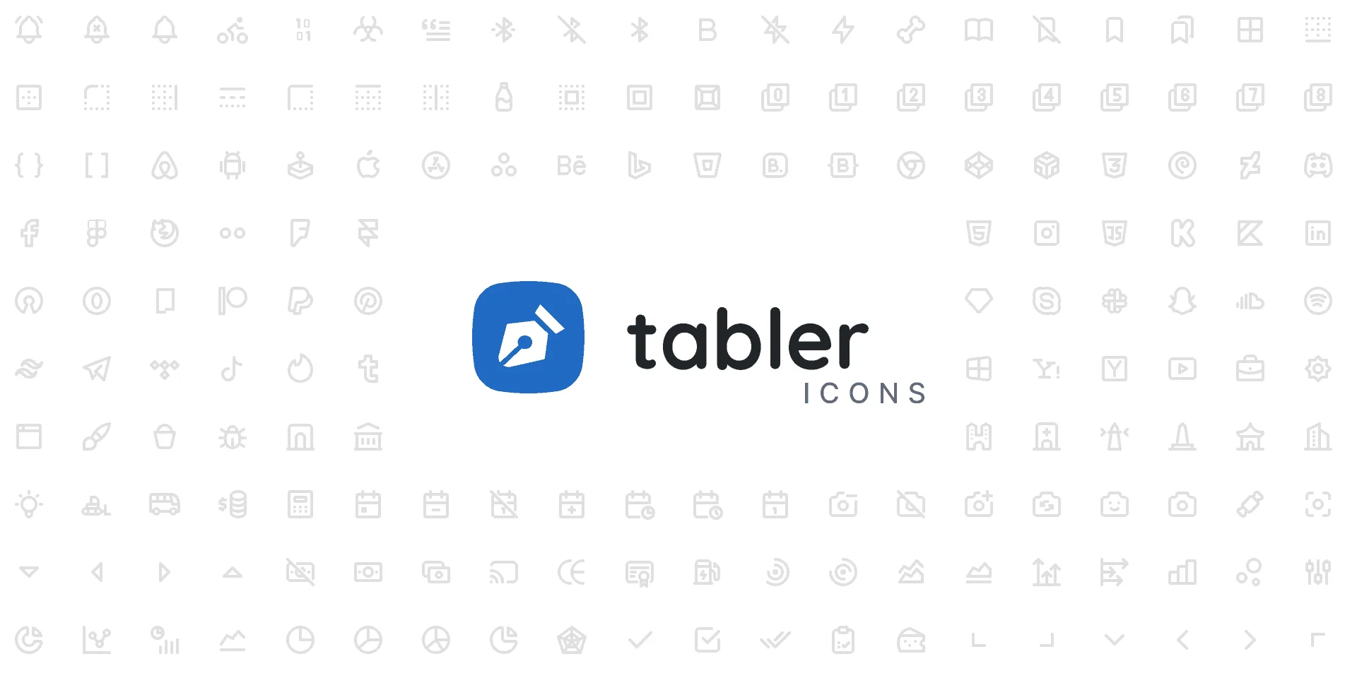 Tabler Icons: 5850+ free vector icons for web design